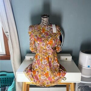 Veronica Beard Solona Floral Mini Dress Size 6 NWT